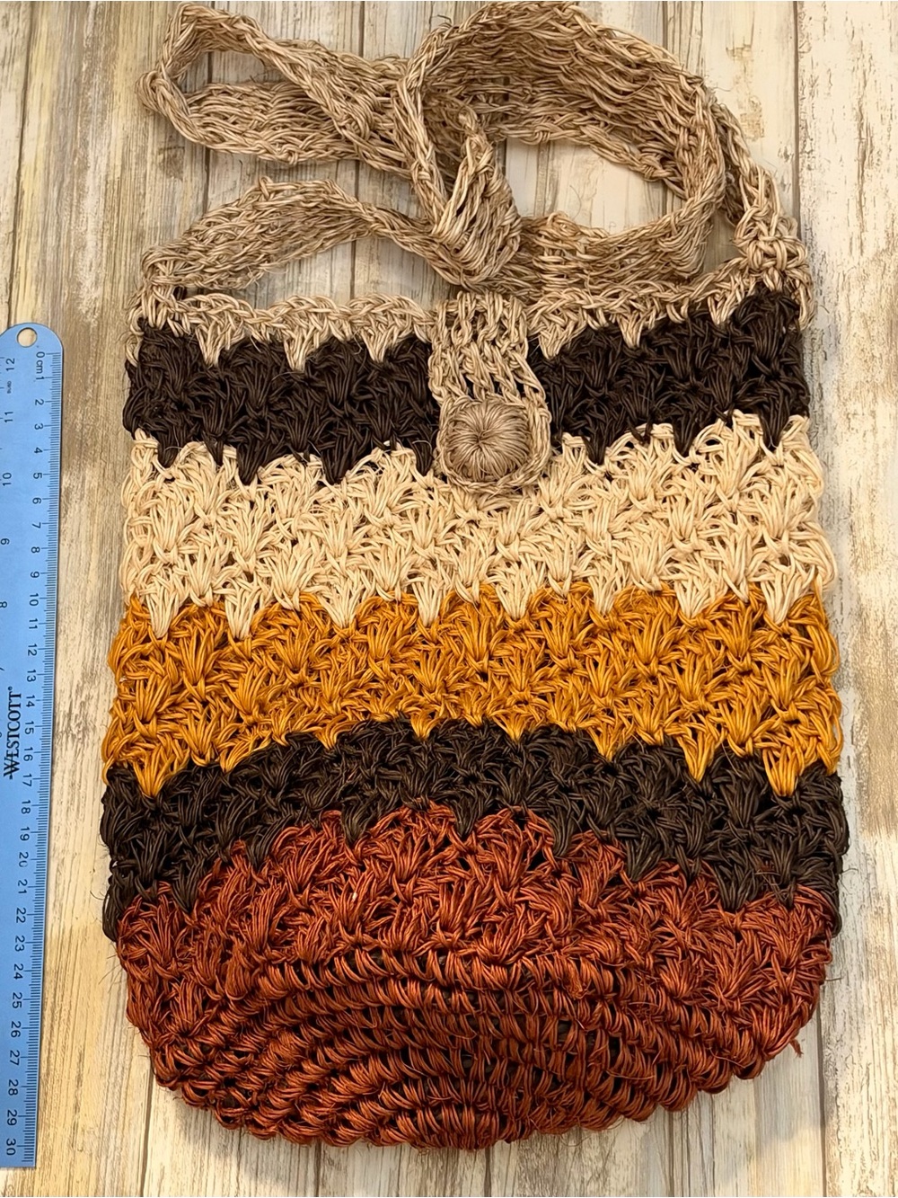 Handmade Colombian Fique Crossbody Bag – Natural Fiber NWT